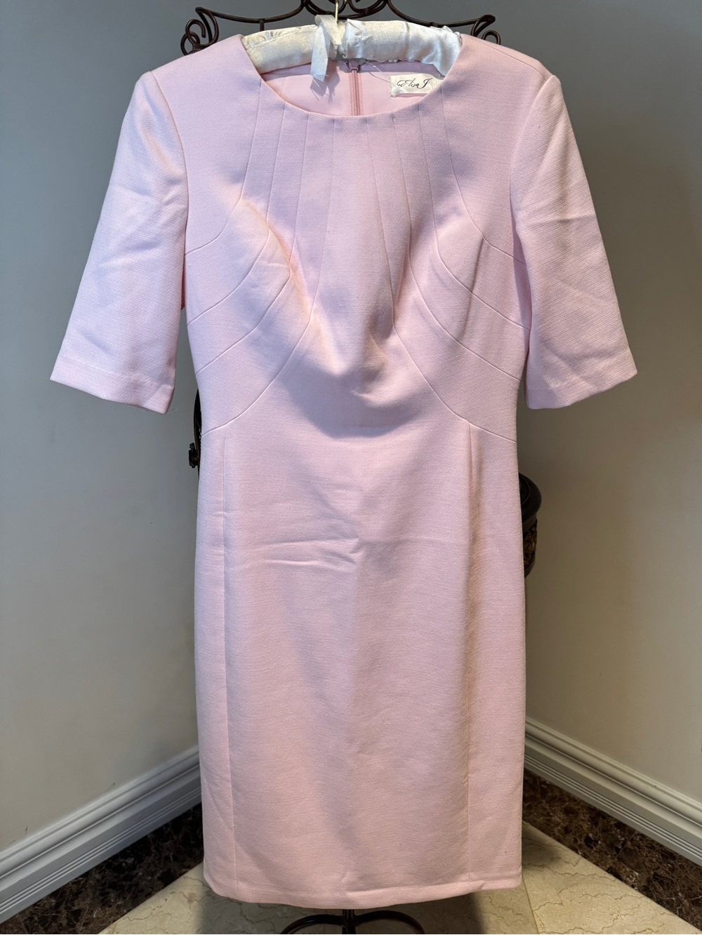 Eliza J Pale Pink Midi Dress